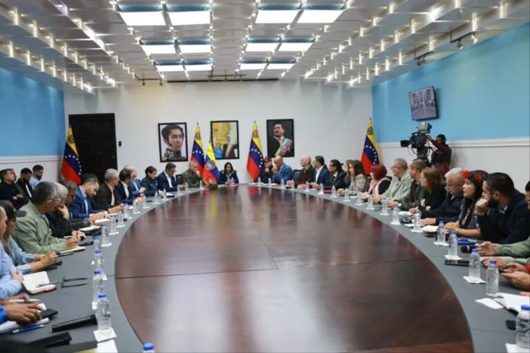 Primera reunión de gabinete de la actual mandataria venezolana.