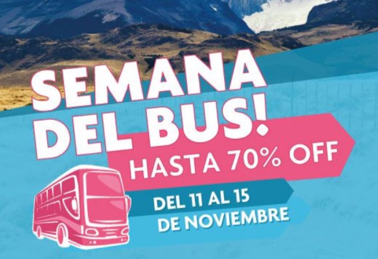 Promociones para viajar en ómnibus por Argentina este verano