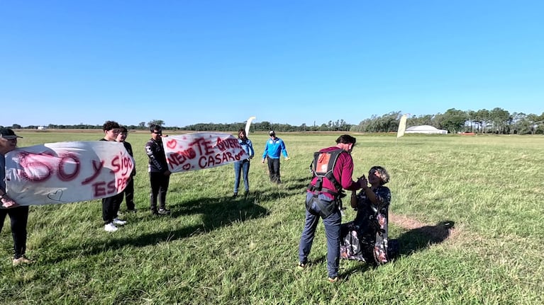 propuesta casamiento paracaidismo