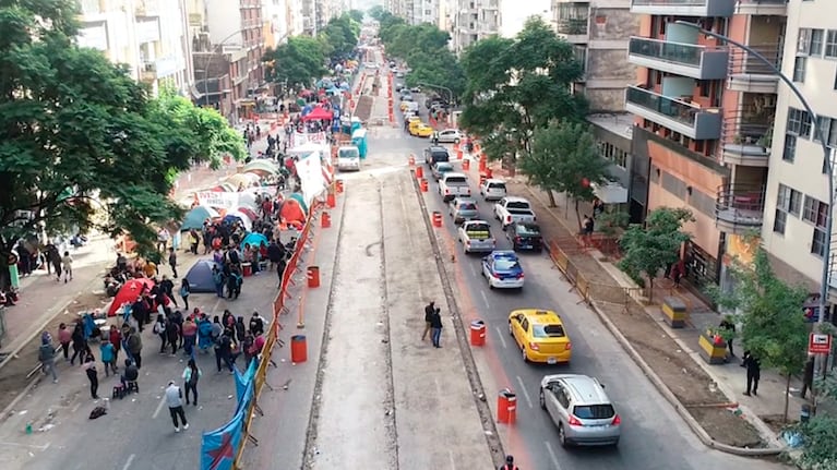 Protestas en el centro de Córdoba.