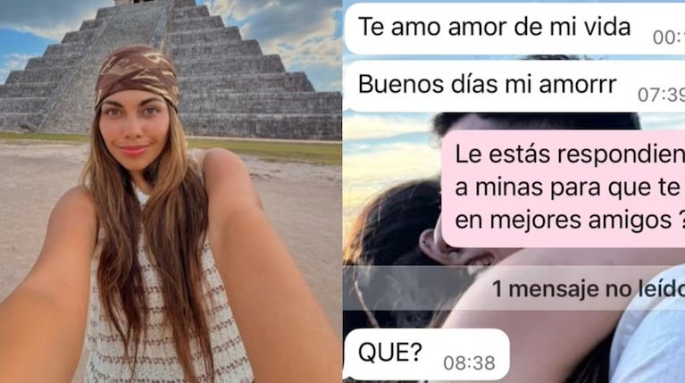 Publicó un chat con su novio en redes y desató polémica.