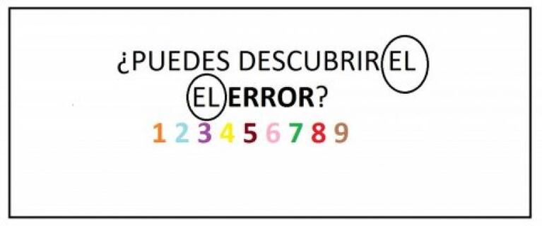 ¿Puedes descubrir el error en menos de cinco segundos?