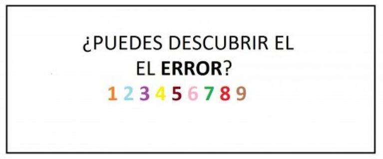 ¿Puedes descubrir el error en menos de cinco segundos?