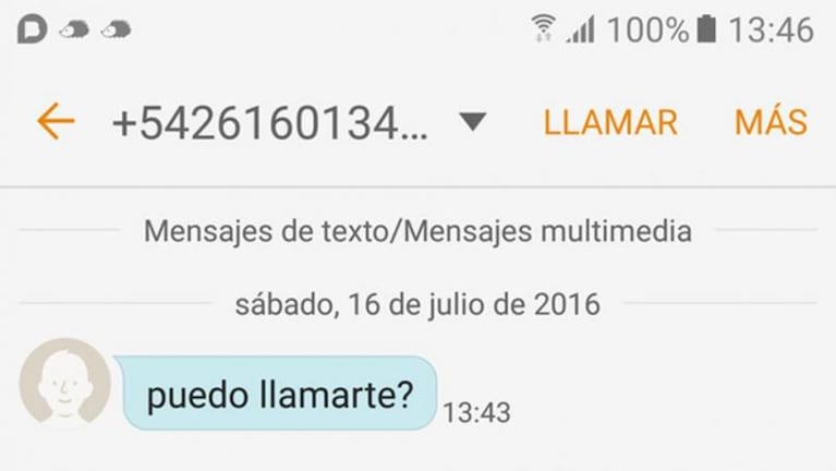 "¿Puedo llamarte?", el mensaje que generó alarma