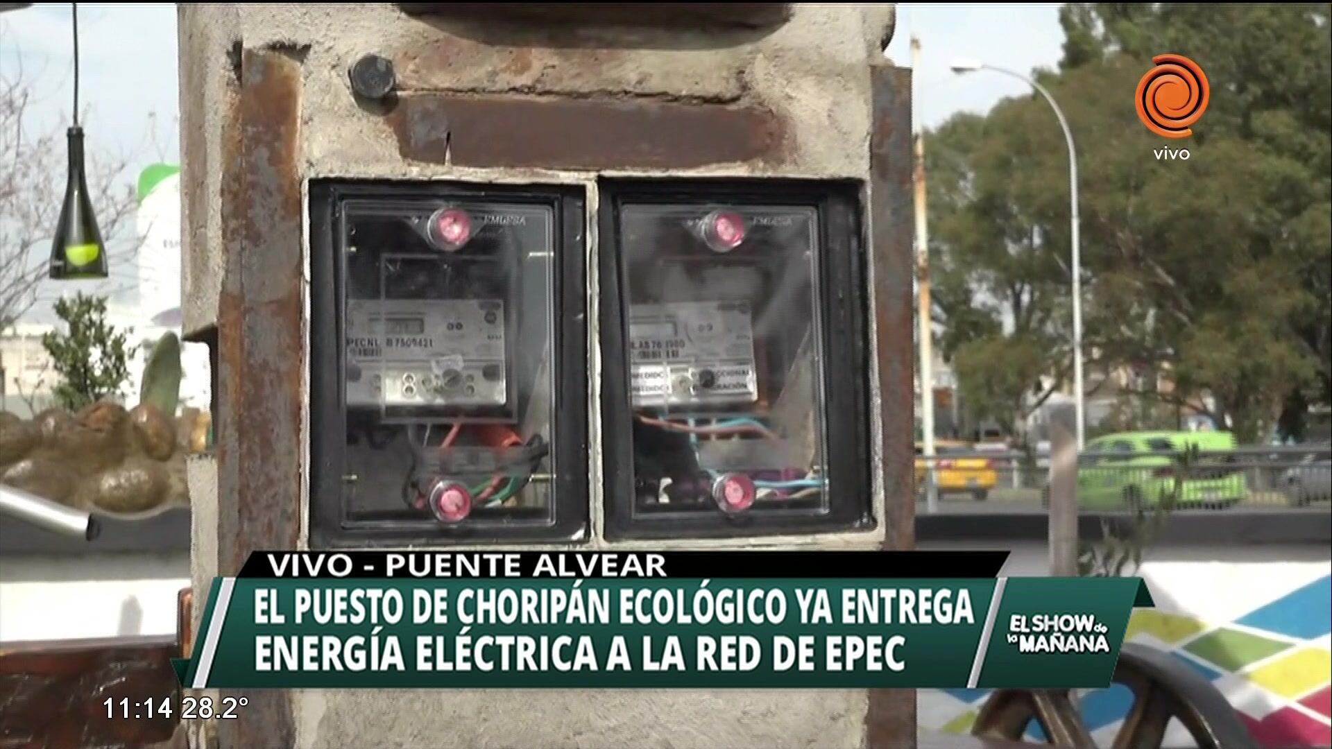 Puesto de choripán vende energía a Epec