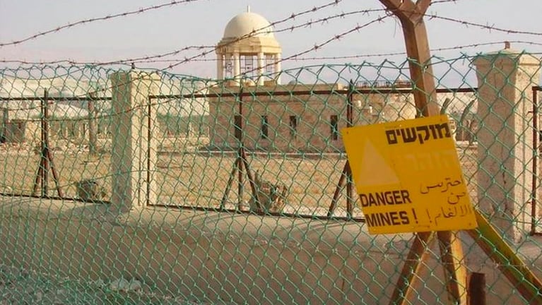 Qasr al Yahud, el sitio sagrado minado desde hace 50 años. Foto: AP