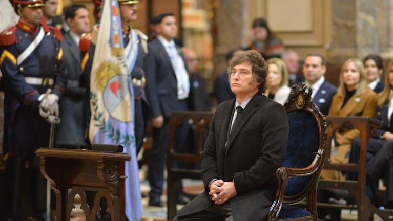 Qué dijo Milei tras ignorar a Victoria Villarruel y evitar saludar a Jorge Macri en el Tedeum del 25 de Mayo