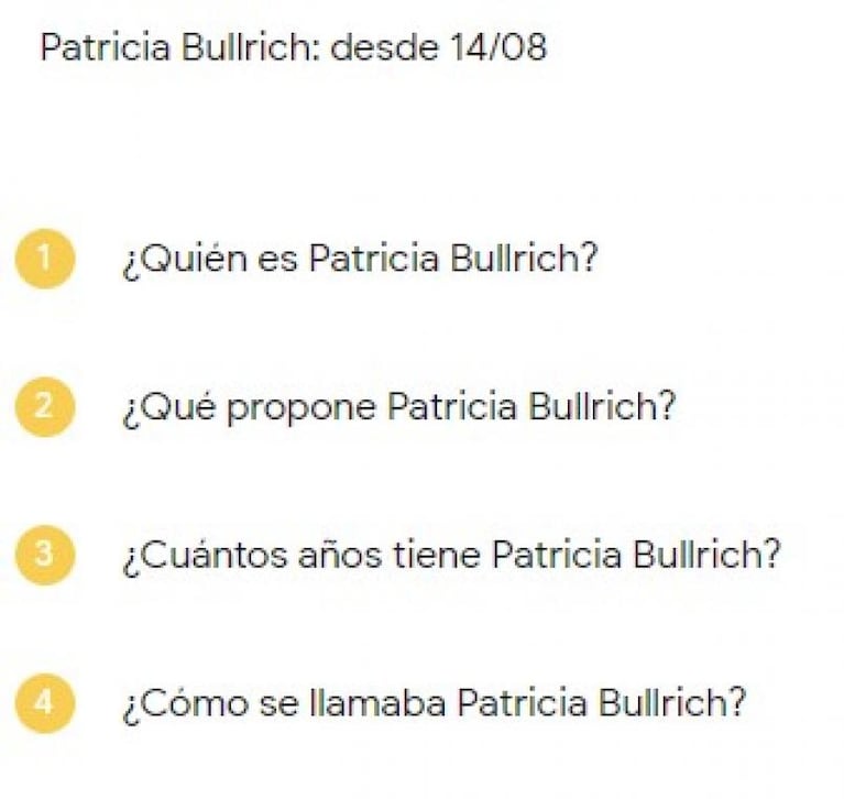 Qué googlean los argentinos sobre los candidatos a presidente