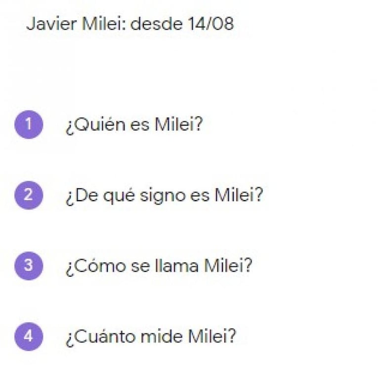 Qué googlean los argentinos sobre los candidatos a presidente