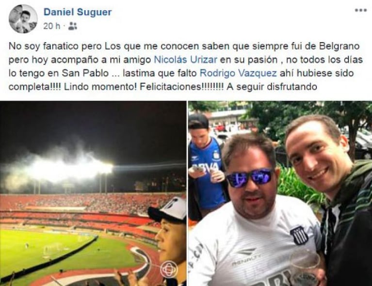 ¿Qué hacía un hincha de Belgrano alentando a Talleres en el Morumbí?