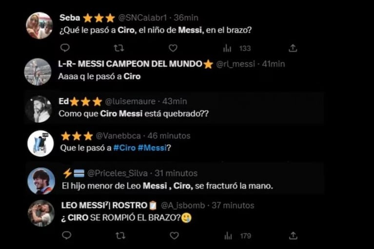 Qué le pasó a Ciro Messi y por qué usó un yeso en la despedida de Lionel en el PSG