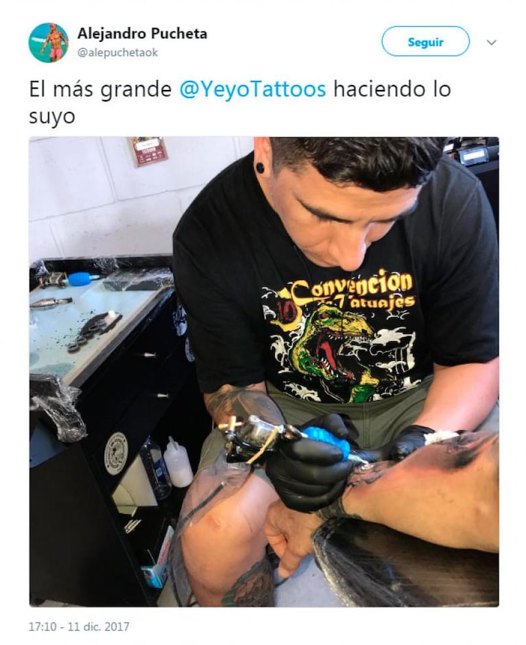 ¿Qué onda? El papá de Barbie Vélez se tatuó a Noelia Marzol