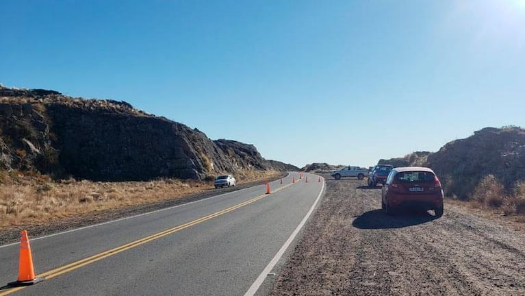 Quedó habilitada la ruta E-34 tras las obras: el video de la detonación en las Sierras