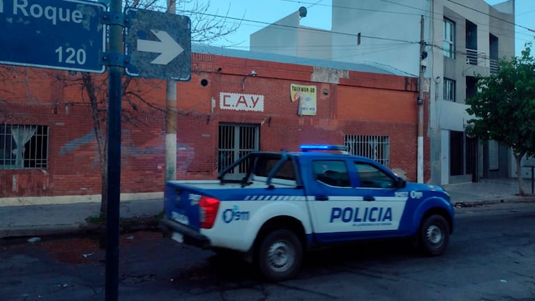 Quedó una consigna policial en el club. Foto: Pablo Olivarez / ElDoce.tv