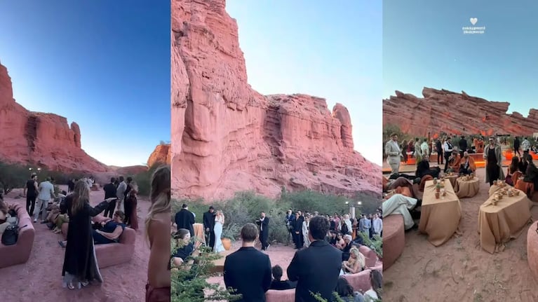 Quién es la pareja que se casó en la Quebrada de las Conchas y desató un escándalo