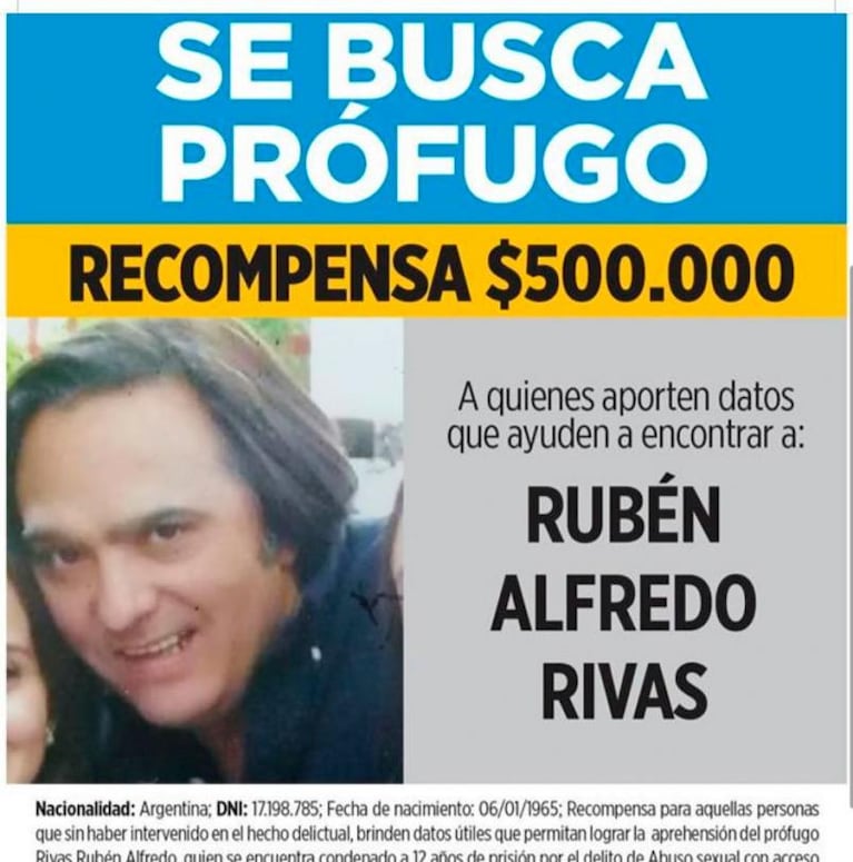 Quién es Rubén Alfredo Rivas, el violador condenado y prófugo hace cinco años