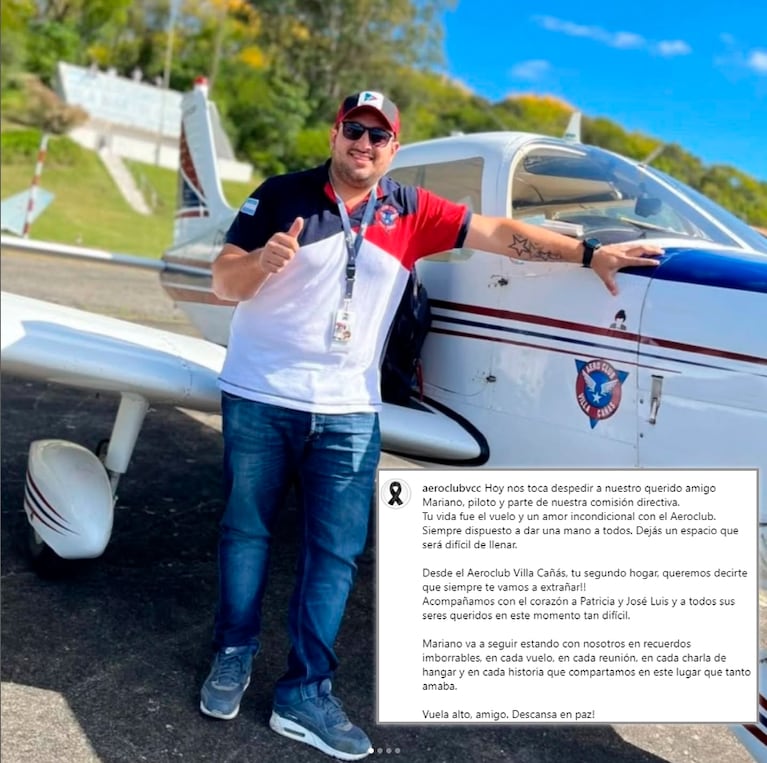 Quiénes eran los fallecidos en el avión que se estrelló en Bell Ville y los sentidos mensajes de despedida