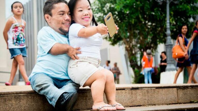 Quieren entrar al Libro Guinness por ser la pareja más pequeña