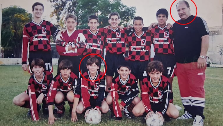 "Quique" Domínguez fue el primer DT de Messi en Newell's.