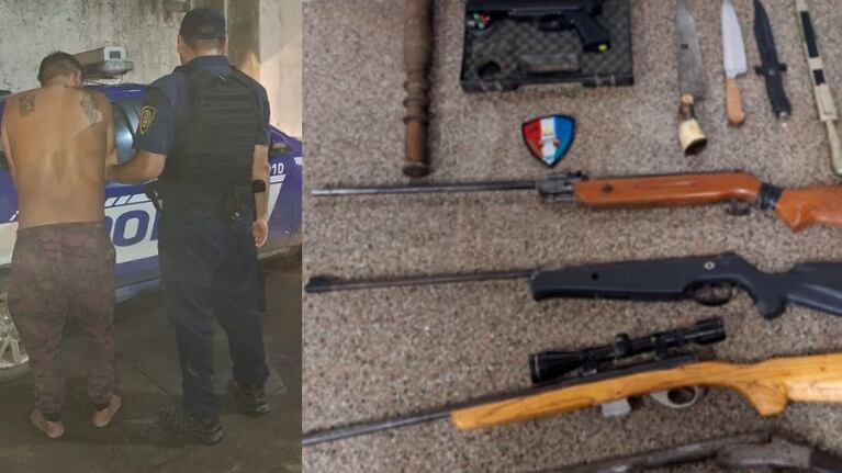 Quisieron lincharlo pero la Policía lo salvó y lo detuvo por violencia familiar.