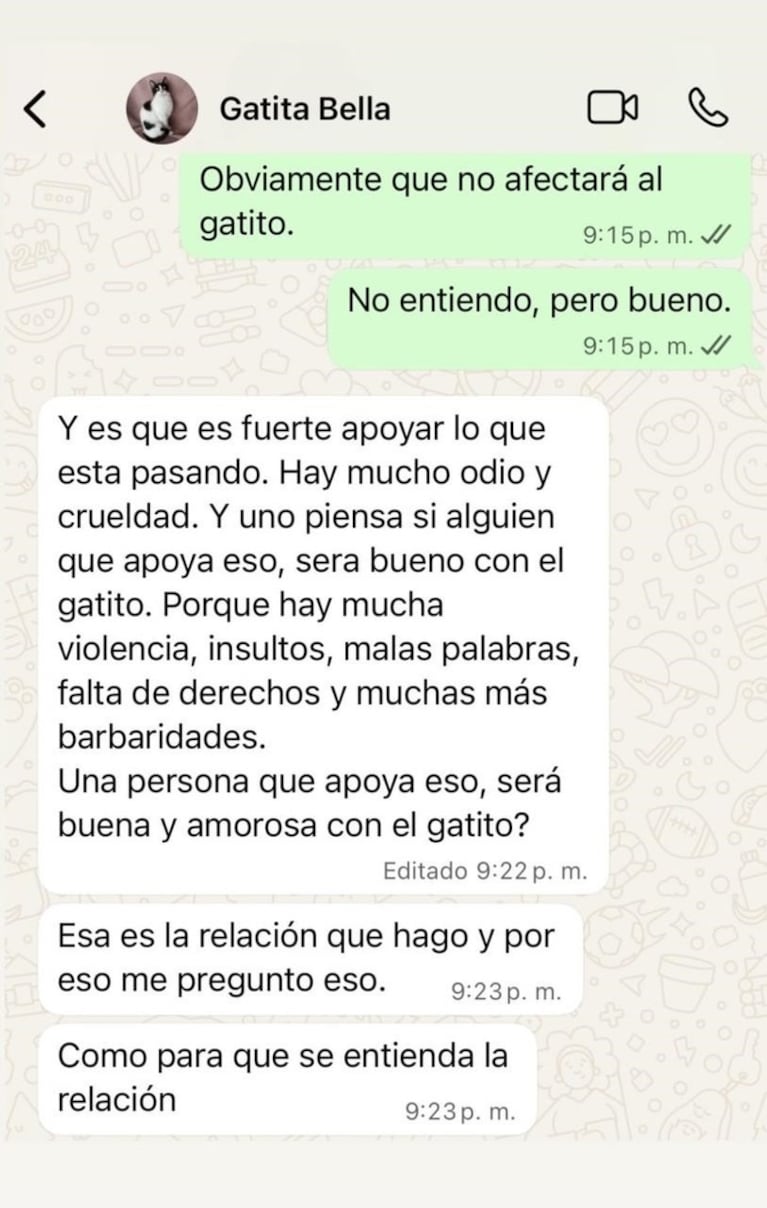 Quiso adoptar una mascota y se lo negaron por apoyar a Milei: “Eso afecta al gatito”