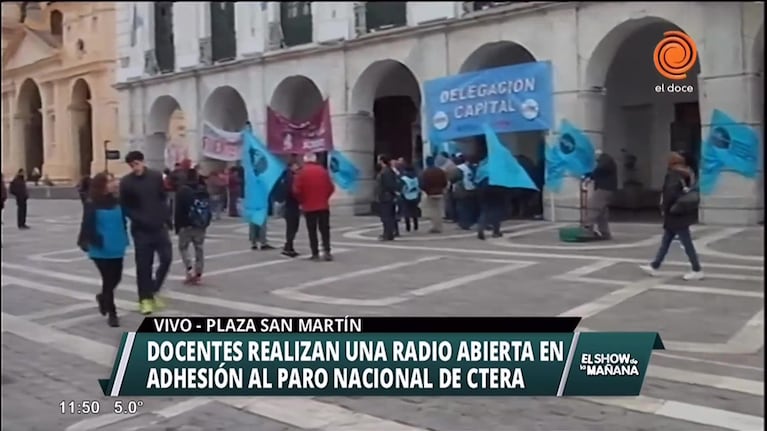 Radio abierta en Plaza San Martín