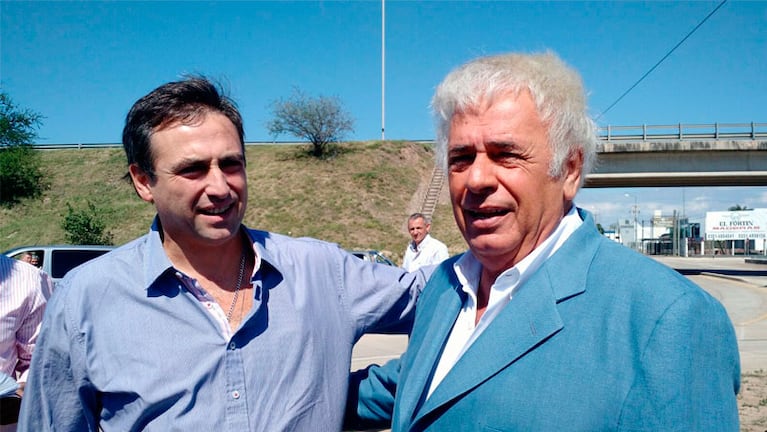 Ramón Mestre y José Manuel De La Sota juntos en la Avenida Japón.