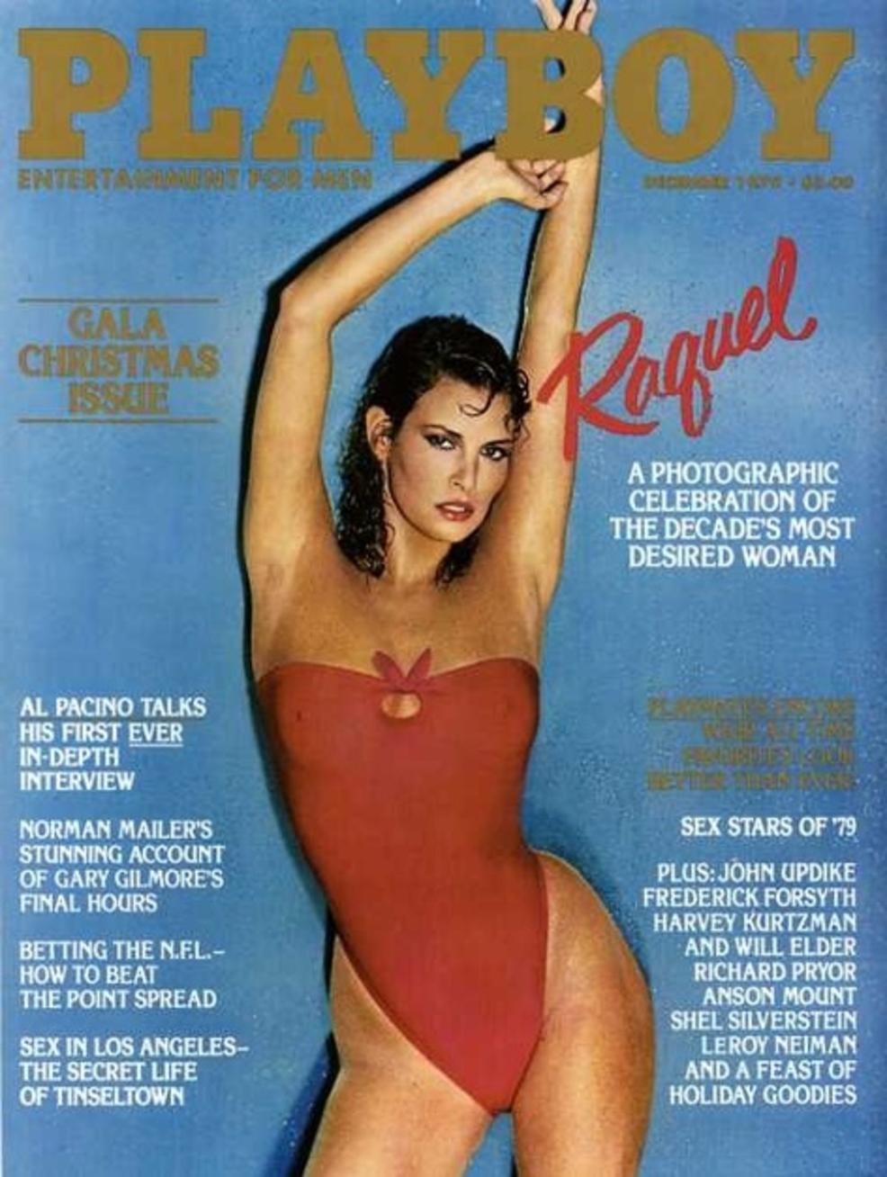 Raquel Welch, otra famosa tapa de Playboy.