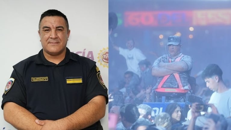 Raúl Pacheco, el policía que fue viral en la fiesta de la chaya de Galleguillo en Jesús María.