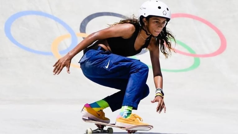 Rayssa Leal, la skater brasileña que con 13 años fue una de las grandes revelaciones.