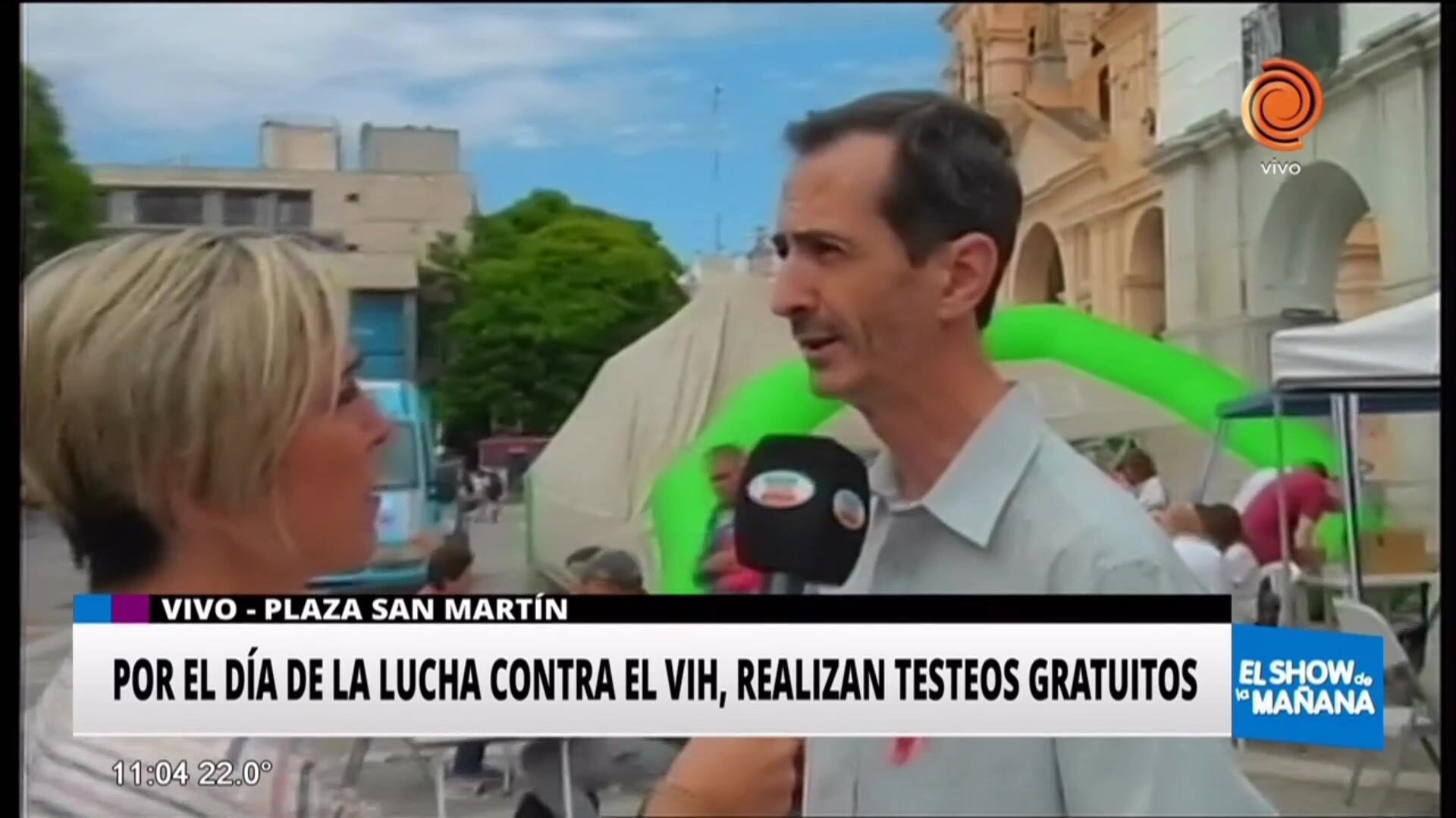 Realizan testeos de VIH gratuitos en la Plaza San Martín