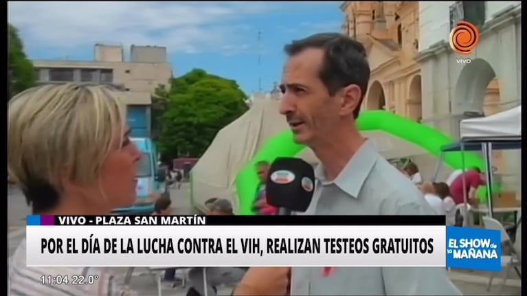 Realizan testeos de VIH gratuitos en la Plaza San Martín