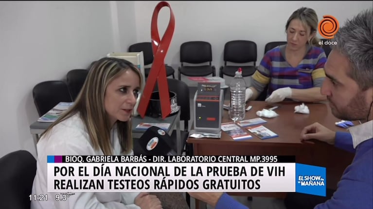 Realizan testeos rápidos gratuitos del VIH