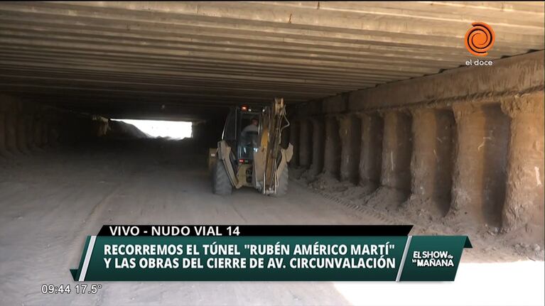 Recorremos el túnel "Rubén Américo Martí"