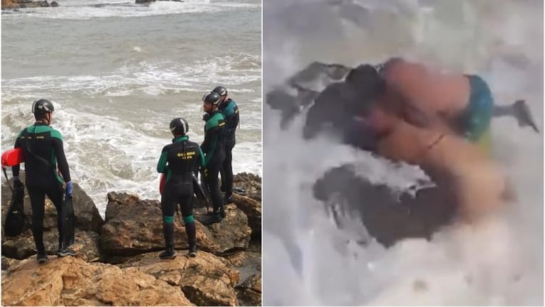 Rescate trágico: mueren dos profesores de fitness en un mar embravecido 