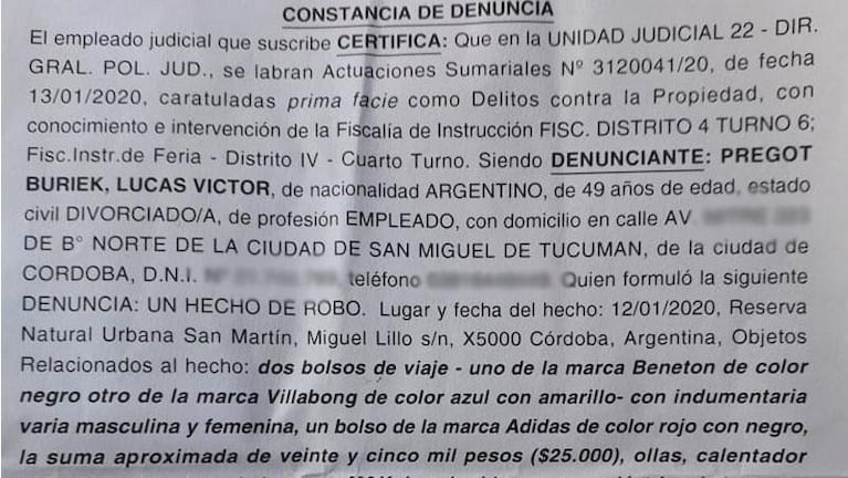 Reserva San Martín: fiesta, alcohol, amenazas y robo a turistas tucumanos