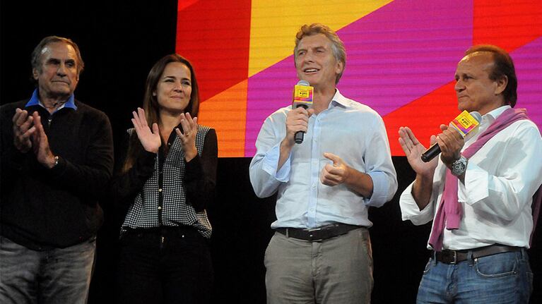 Reutemann junto a Macri y Miguel Del Sel