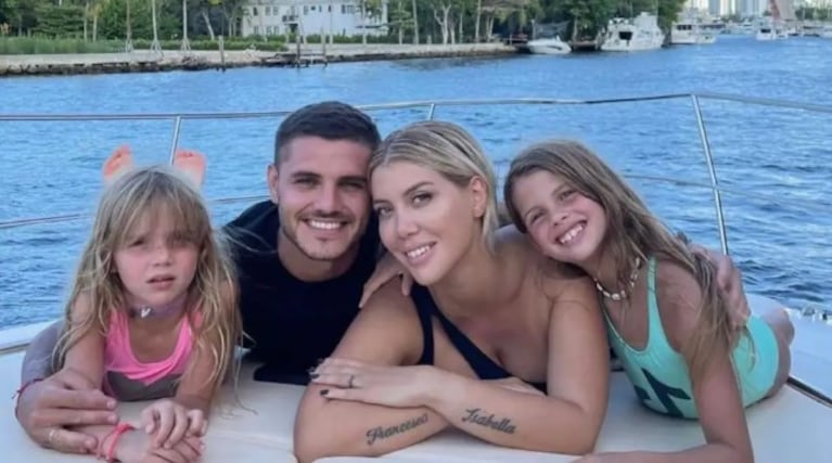 Revelaron con quién estuvieron más días las hijas de Wanda Nara e Icardi y hay polémica