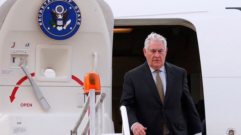 Rex Tillerson ya está en Bariloche y mañana viaja a Buenos Aires.