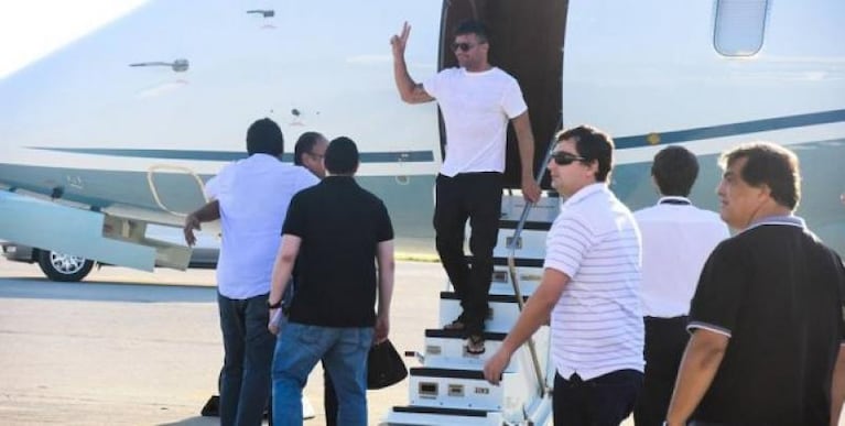 Ricky Martin fue recibido por sus fans en Córdoba