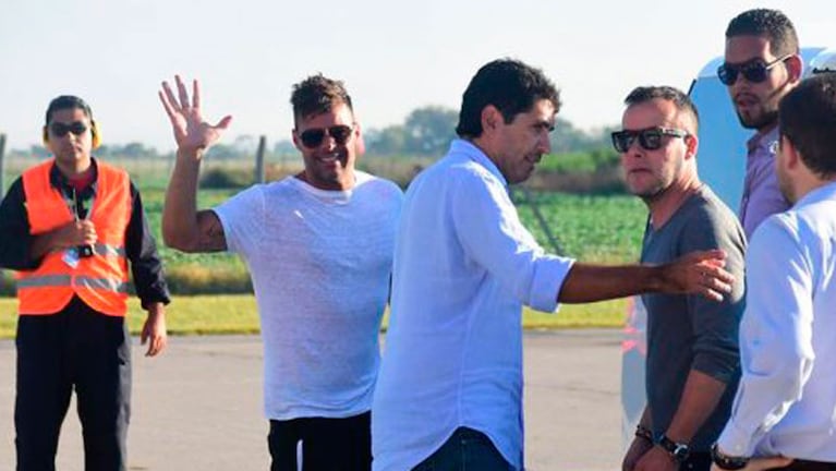 Ricky Martin fue recibido por sus fans en Córdoba