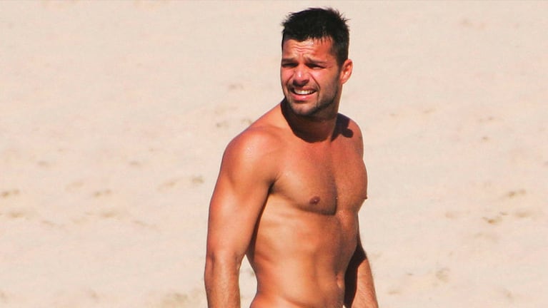 Ricky Martin se divirtió en un programa de televisión.