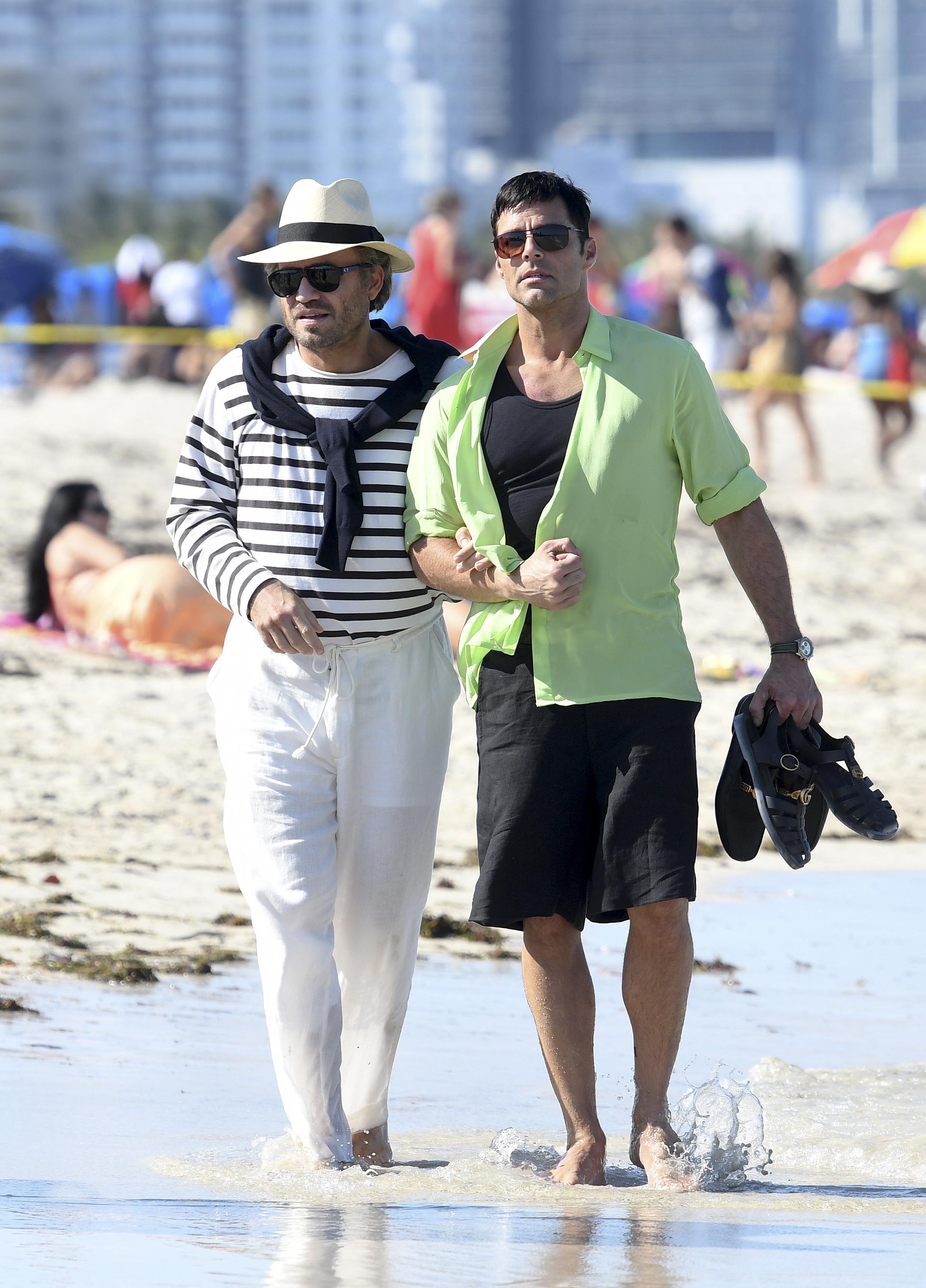 Ricky Martin y Édgar Ramirez, el actor que interpreta a Gianni Versace.