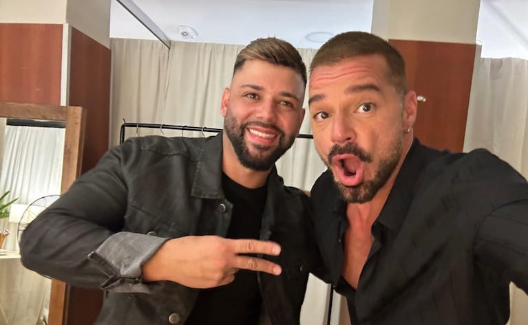 Ricky Martin y el cordobés Matías Barreto