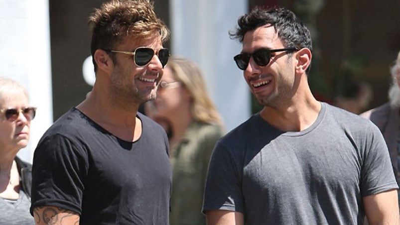 Ricky Martin y Jwan Josef de paseo por Italia.