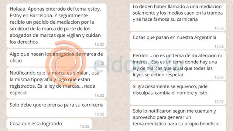 Ricky Sarkany le respondió al carnicero dueño de Sankarny