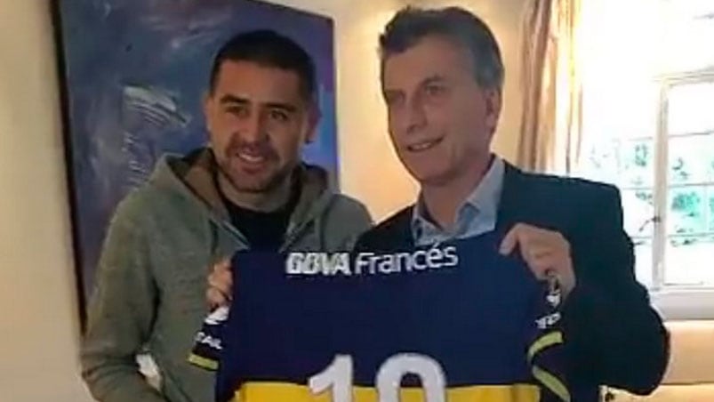 Riquelme y Macri dejaron atrás los chispazos del pasado.