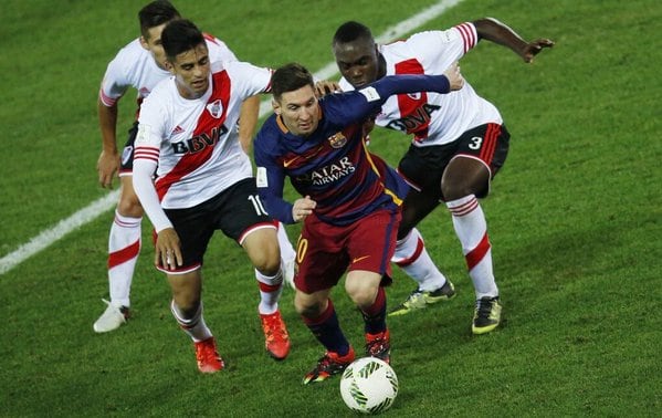 River no pudo con Messi y el Barcelona.