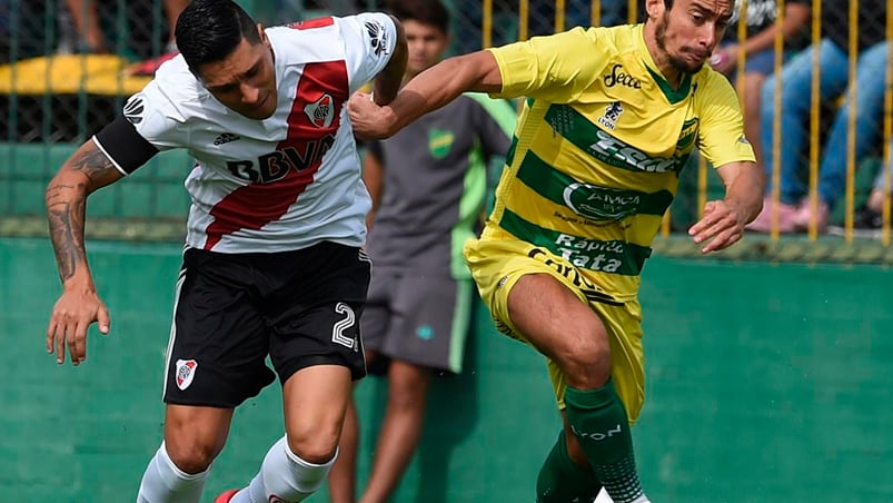 River reaccionó y ganó a Defensa y Justicia en Florencio Varela.