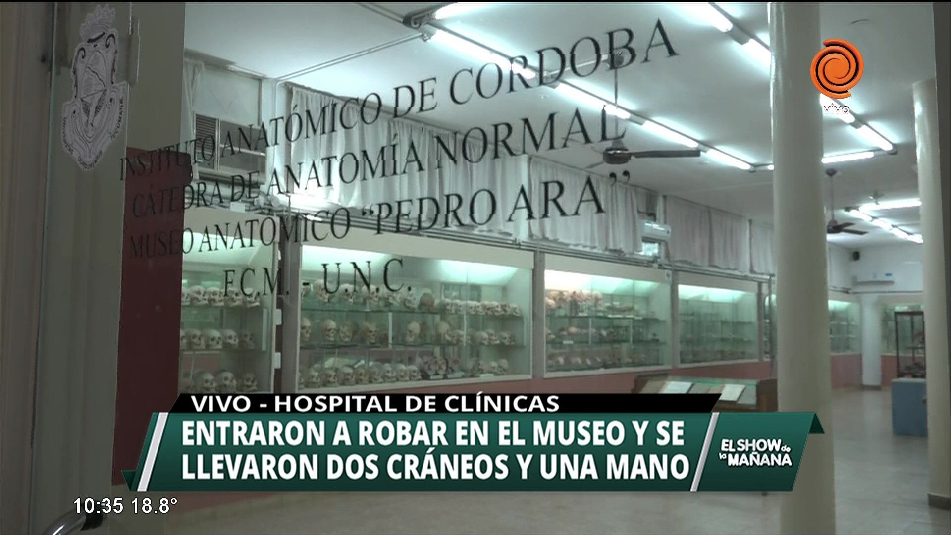 Roban restos óseos del Hospital Clínicas